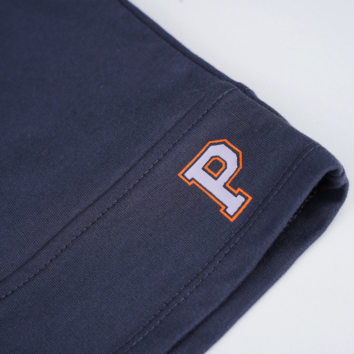 PONEY BOYS GREY CUT & SEW LOGO BERMUDA
