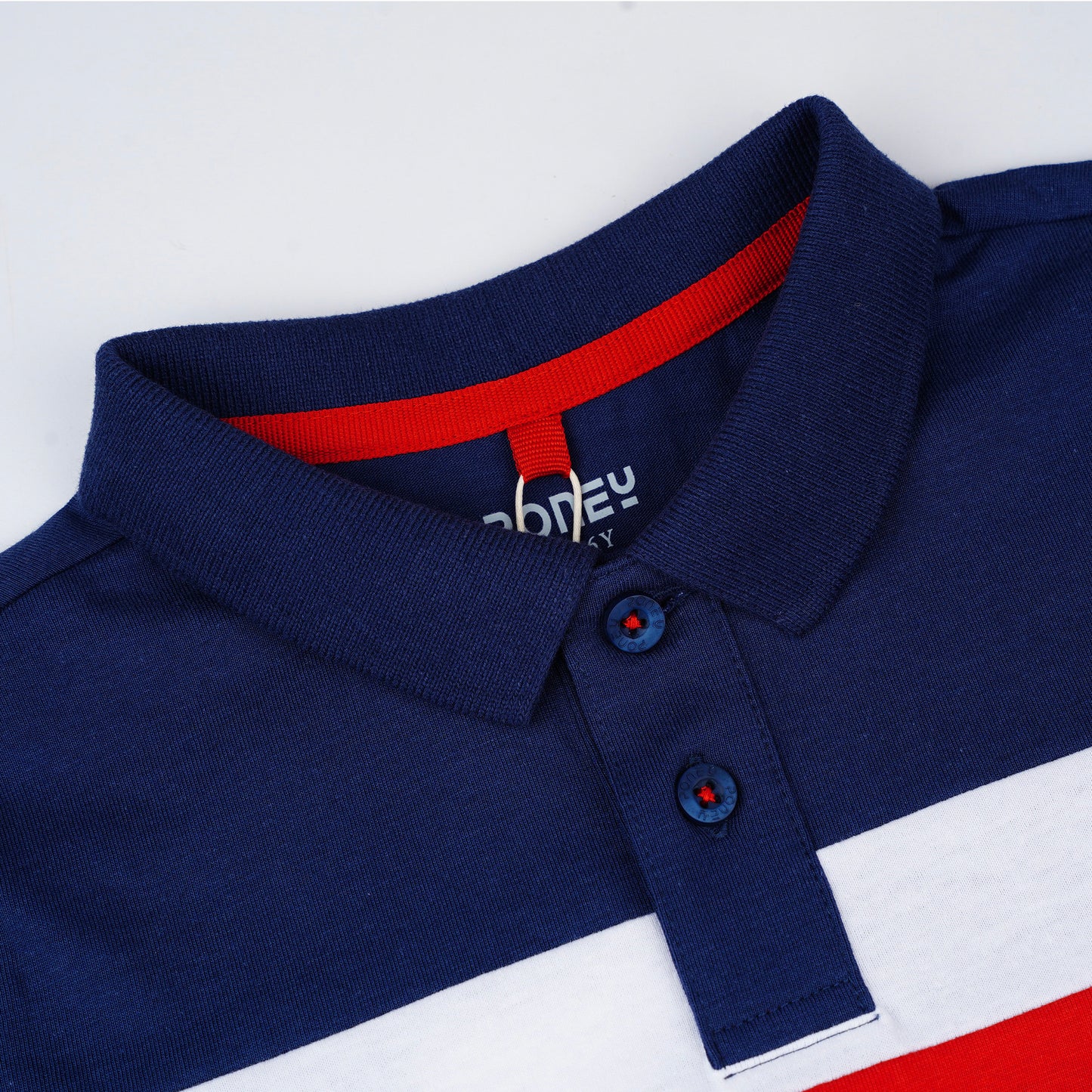 PONEY BOYS NAVY CLASSIC RUGBY SHORT SLEEVE POLO