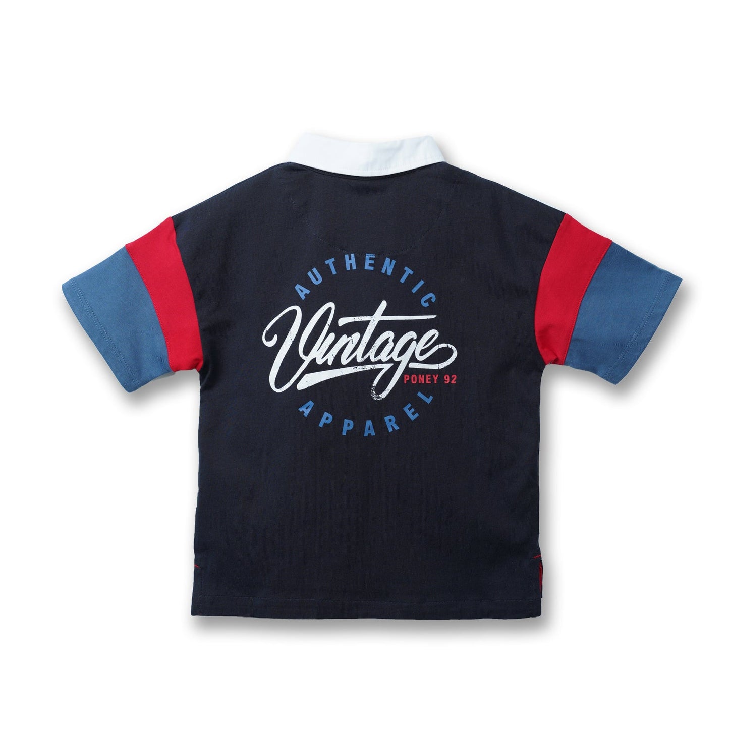 Poney Boys Over-sized Colour Blocking Short Sleeve Polo