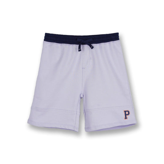 PONEY BOYS PURPLE CUT & SEW LOGO BERMUDA