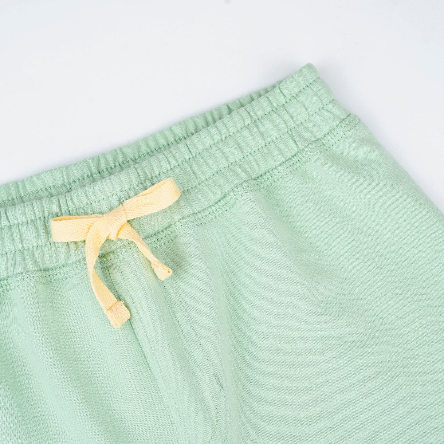 PONEY BOYS GREEN CUT & SEW YELLOW LOGO BERMUDA