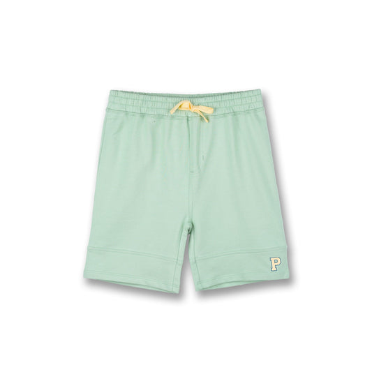 PONEY BOYS GREEN CUT & SEW YELLOW LOGO BERMUDA