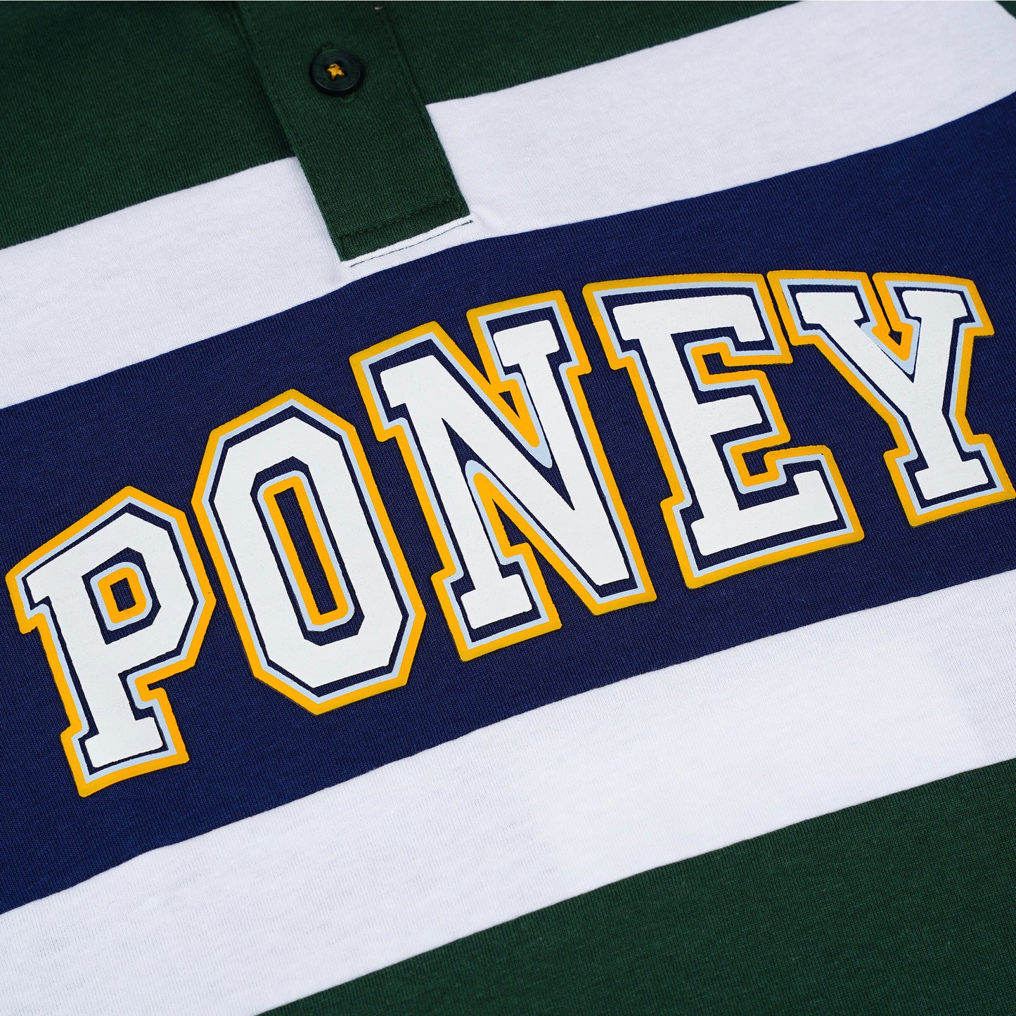 PONEY BOYS GREEN CLASSIC RUGBY SHORT SLEEVE POLO