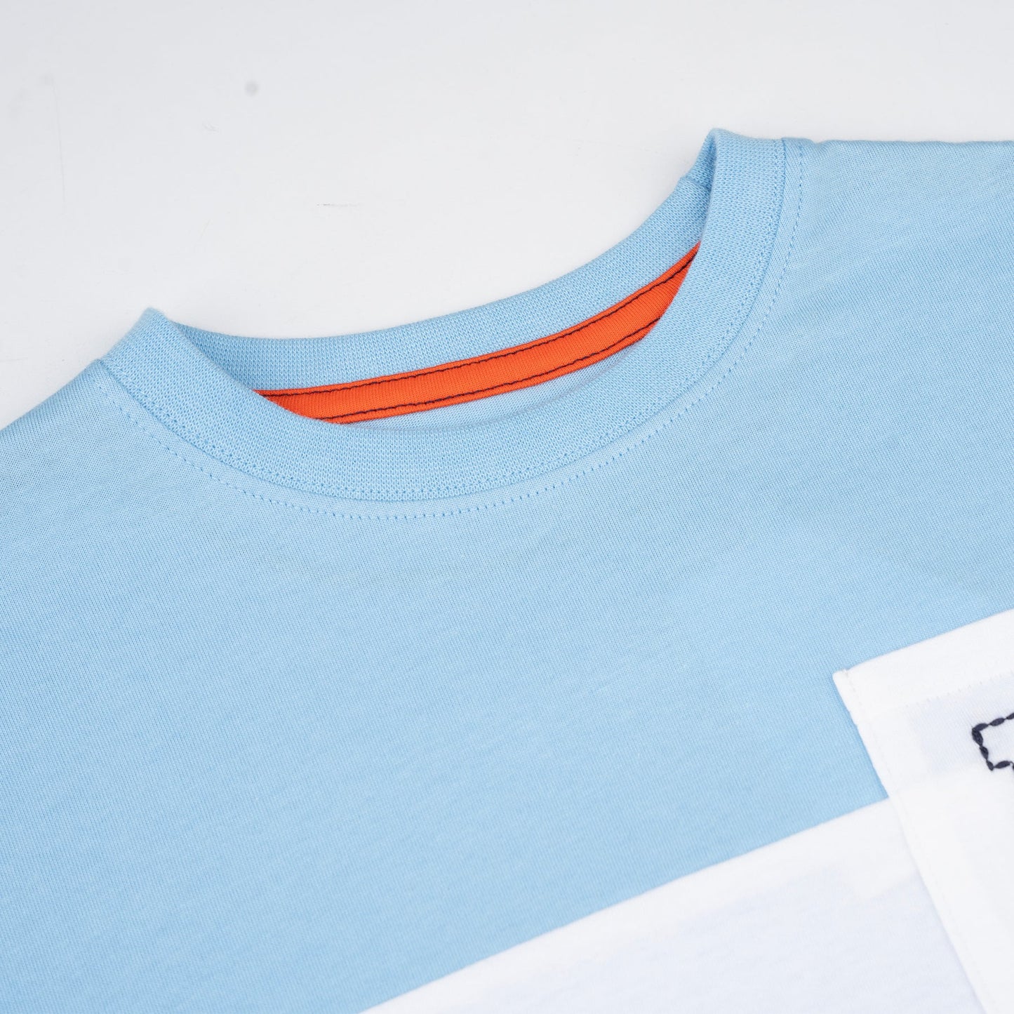 PONEY BOYS BLUE CUT & SEW POCKET ICON SHORT SLEEVE TEE