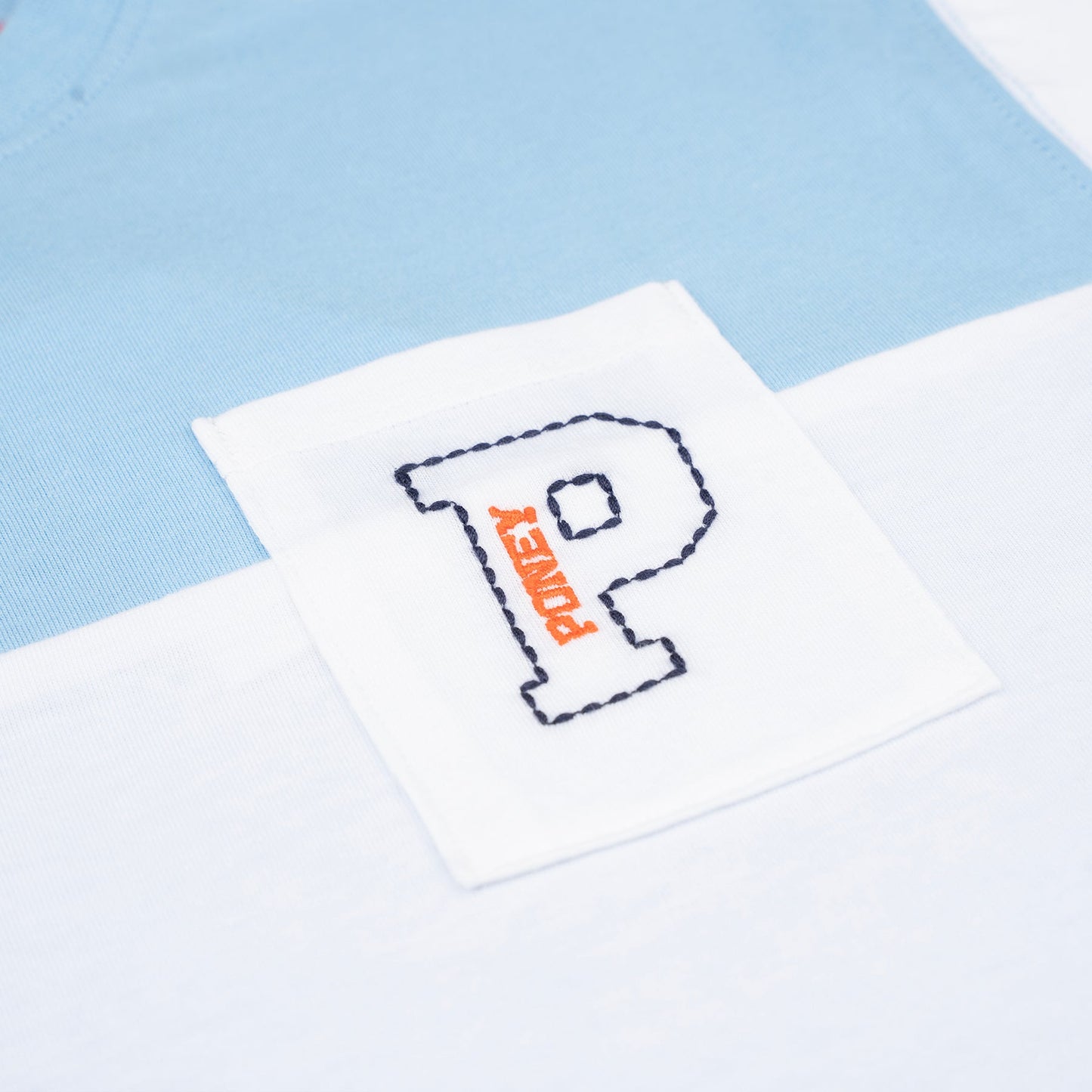 PONEY BOYS BLUE CUT & SEW POCKET ICON SHORT SLEEVE TEE