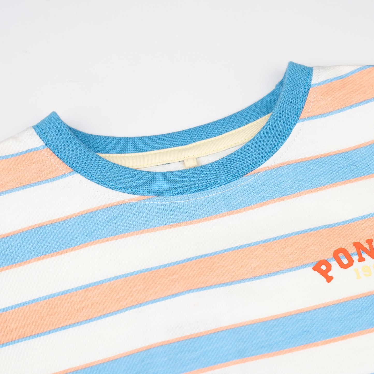 PONEY BOYS LIGHT BLUE STRIPED SHORT SLEEVE TEE