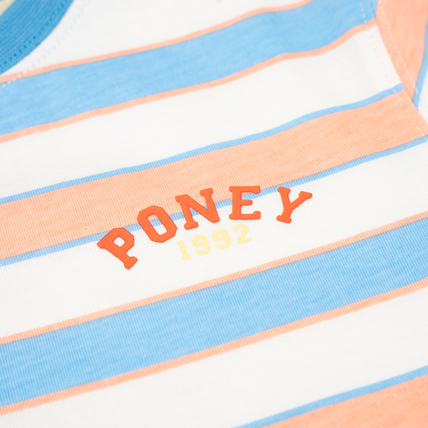 PONEY BOYS LIGHT BLUE STRIPED SHORT SLEEVE TEE