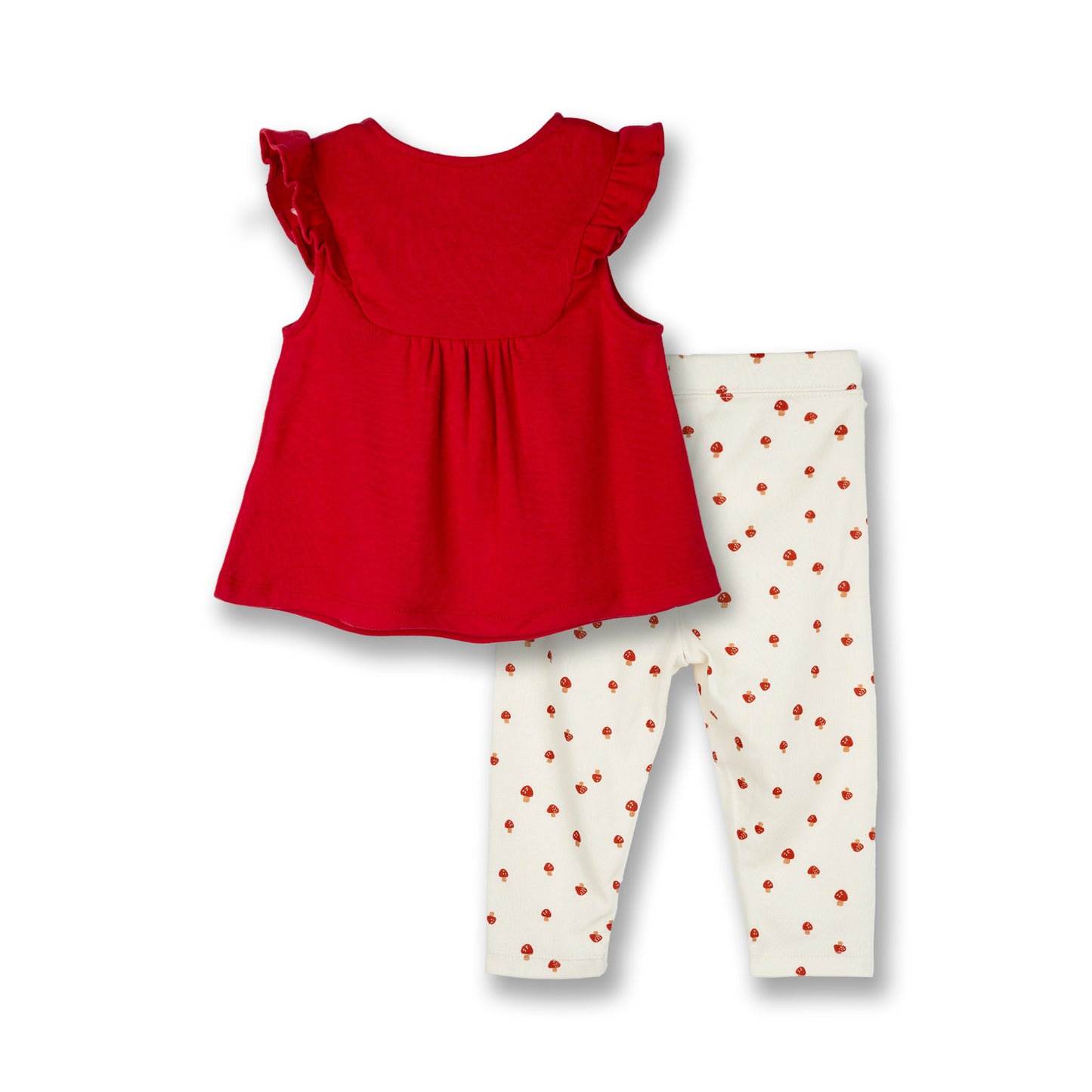 PONEY BABY GIRLS MUSHROOM 2 IN 1 TOP & BOTTOM SET