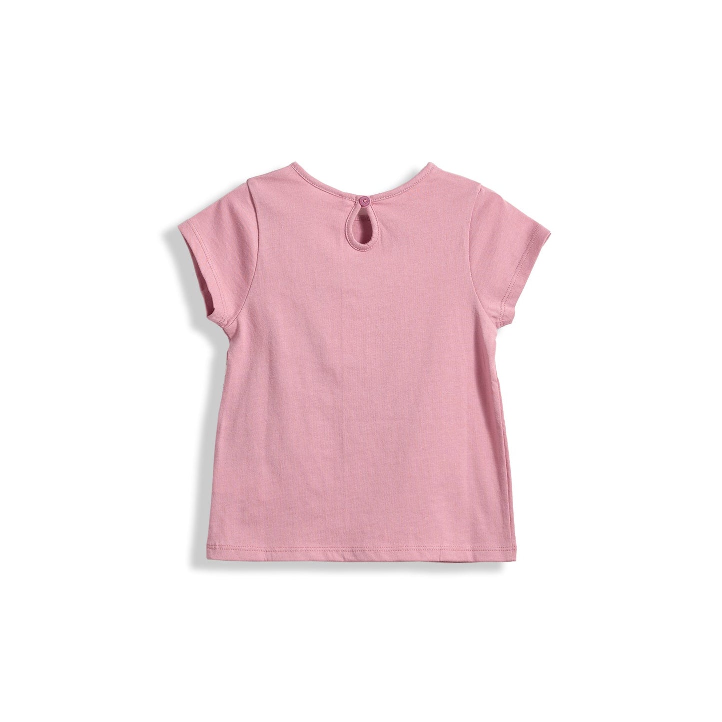 Poney Girls Pretty In Pink Swan Short Sleeve Tee