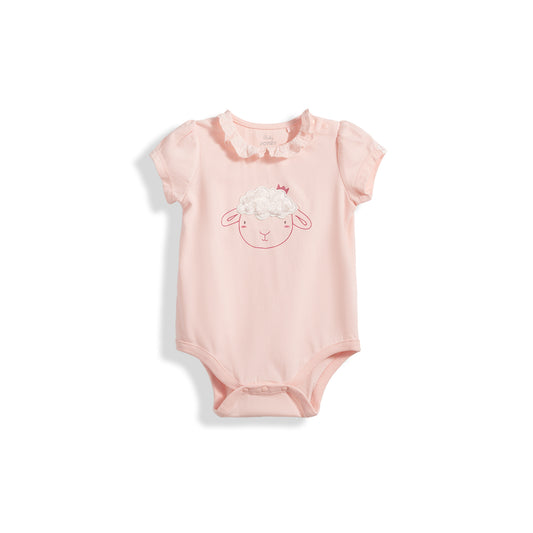 Poney Fluffy Sheep Short Sleeve Bodysuit