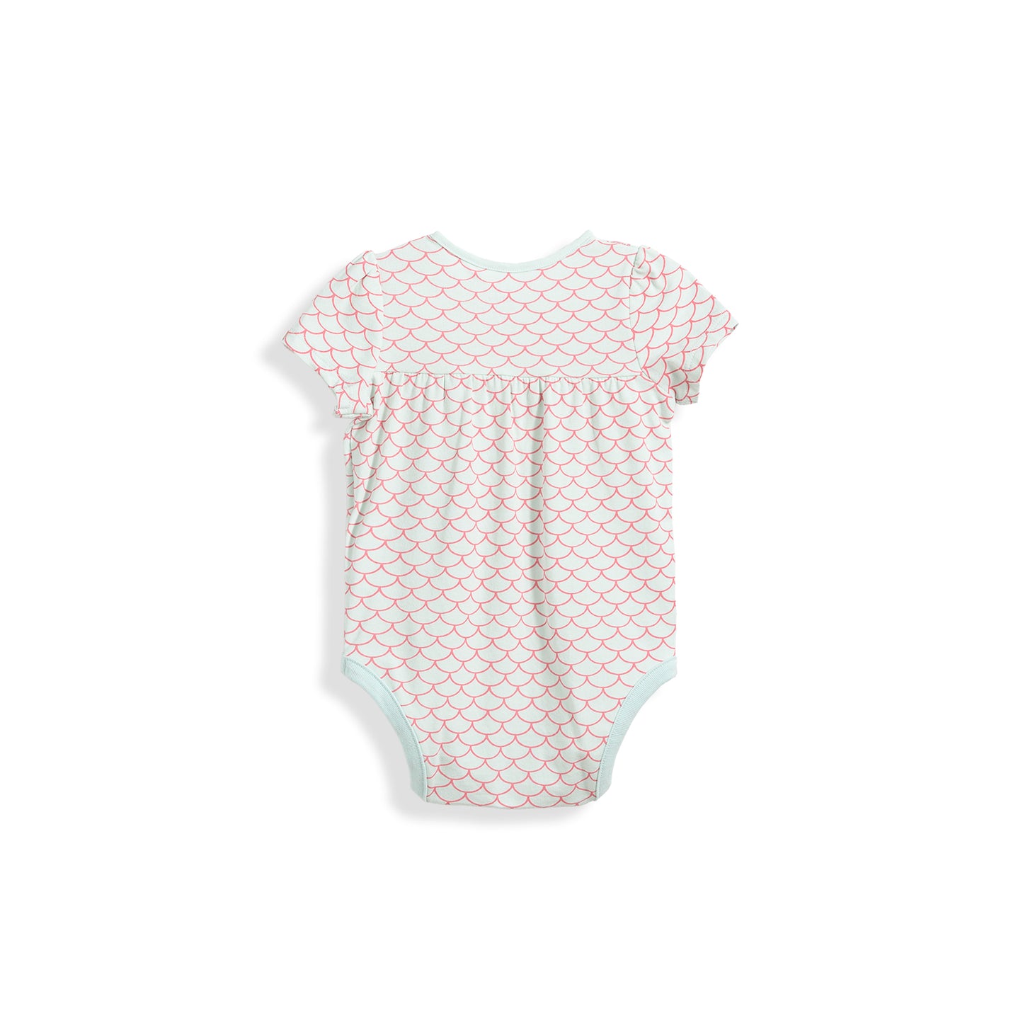 Poney Scaly all-over prints short sleeve bodysuit